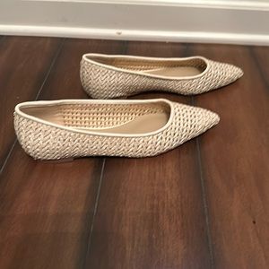 Sam Edelman Wanda Ivory Raffia flats. Never worn